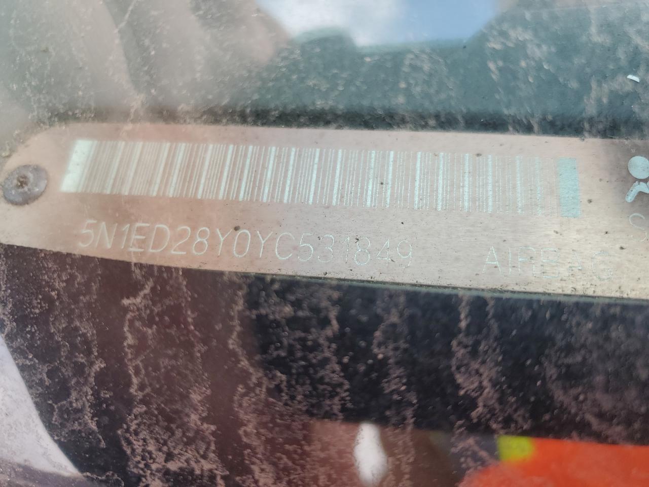 2000 Nissan Xterra Xe VIN: 5N1ED28Y0YC531849 Lot: 43609475