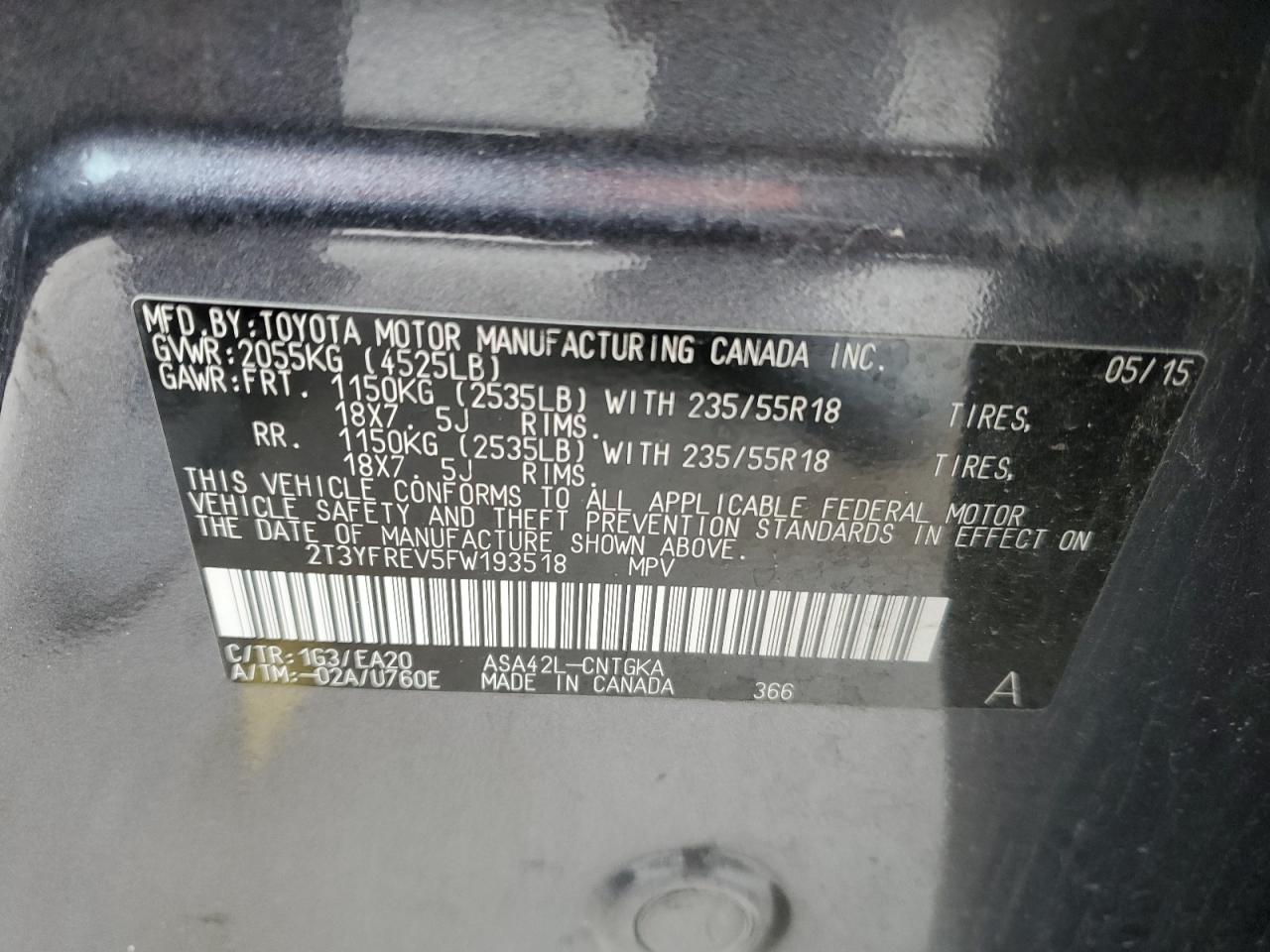 2015 Toyota RAV 4 - Image 13