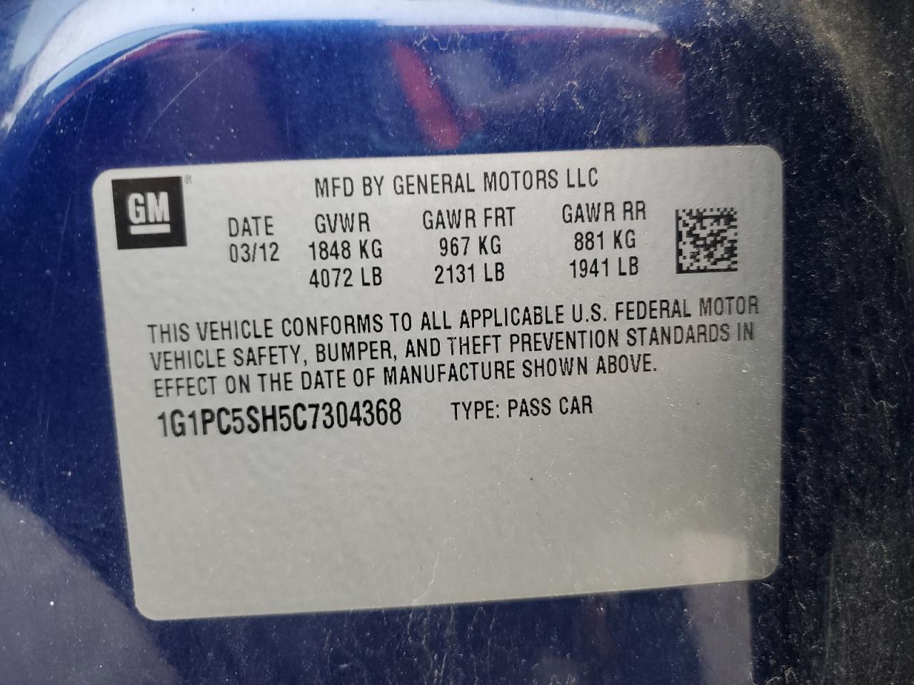 2012 Chevrolet Cruze - Image 12