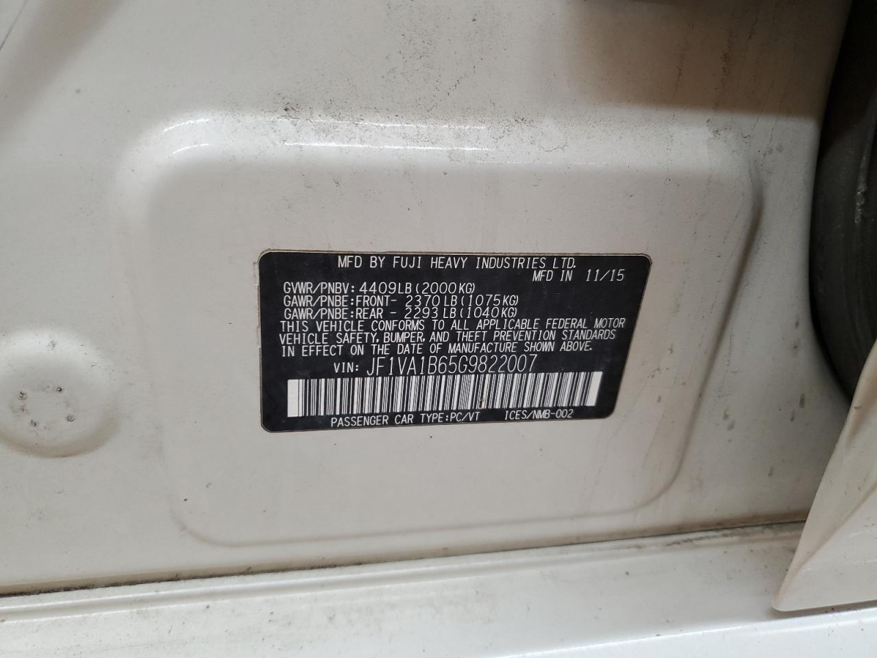 2016 Subaru WRX - Image 14