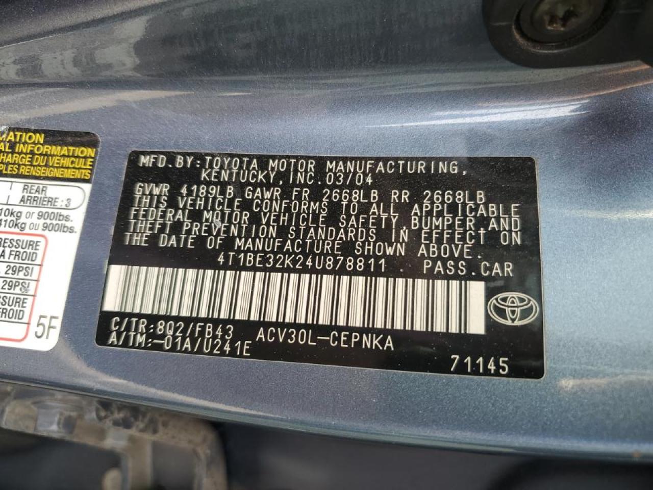 2004 Toyota Camry - Image 12