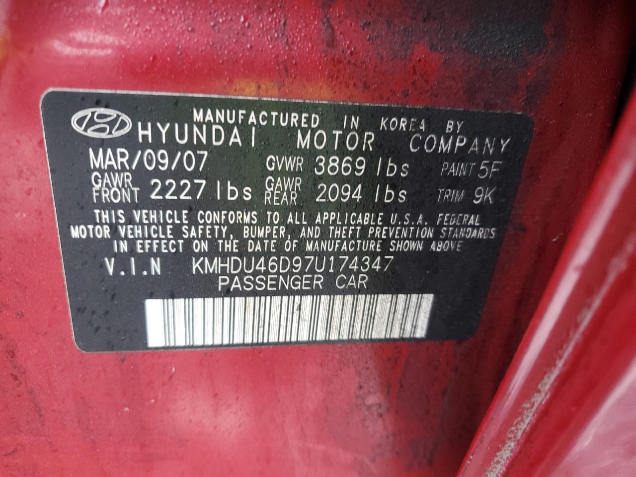 2007 Hyundai Elantra - Image 12