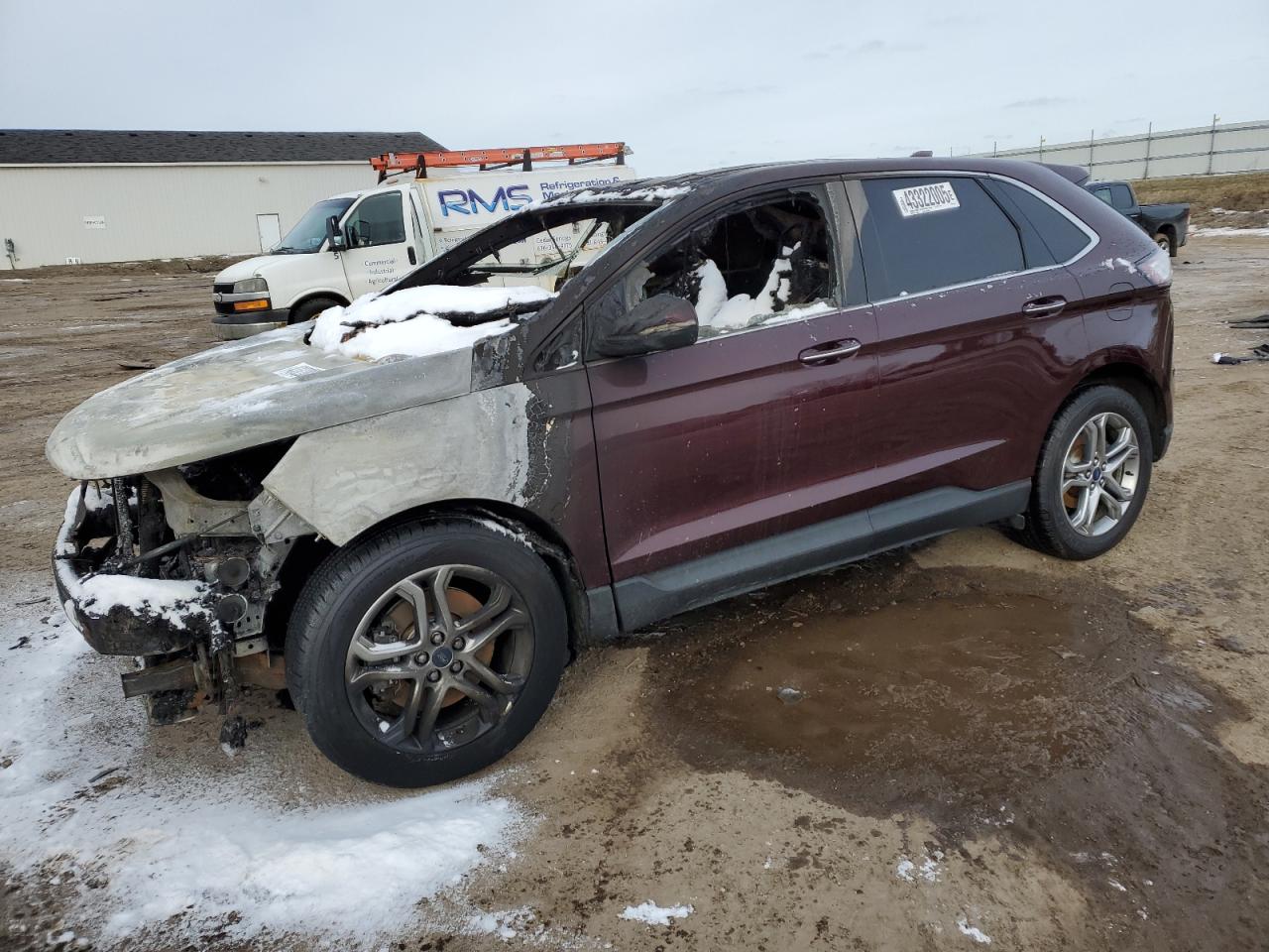 2017 Ford Edge Titanium للبيع في Portland، MI - Burn