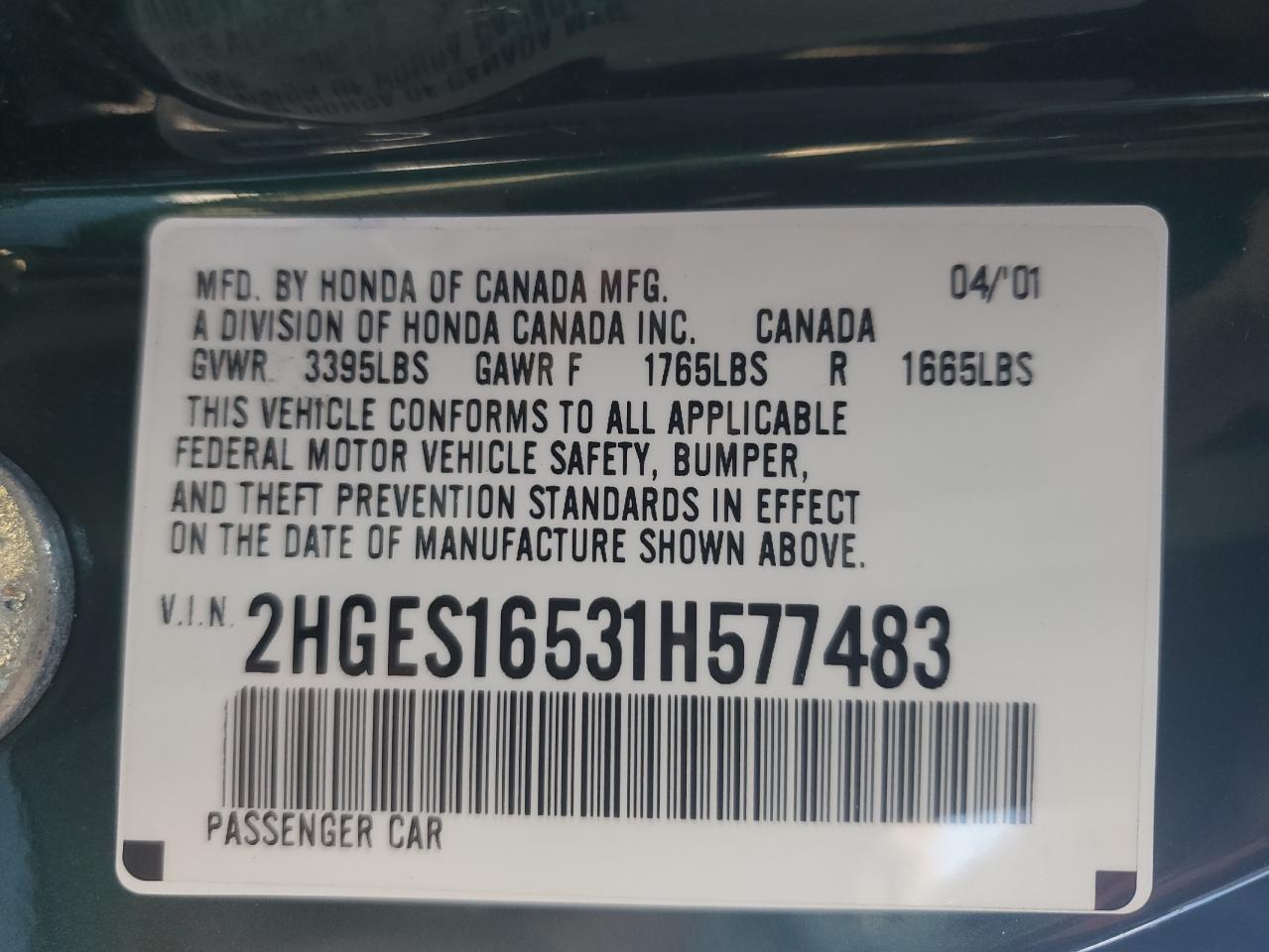 2001 Honda Civic - Image 12