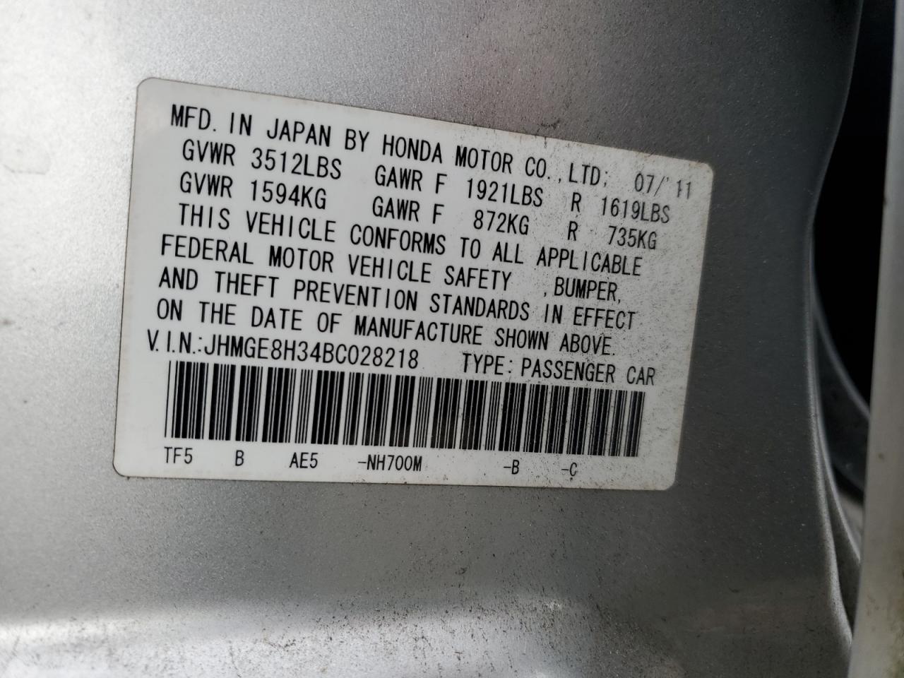 2011 Honda Fit - Image 15