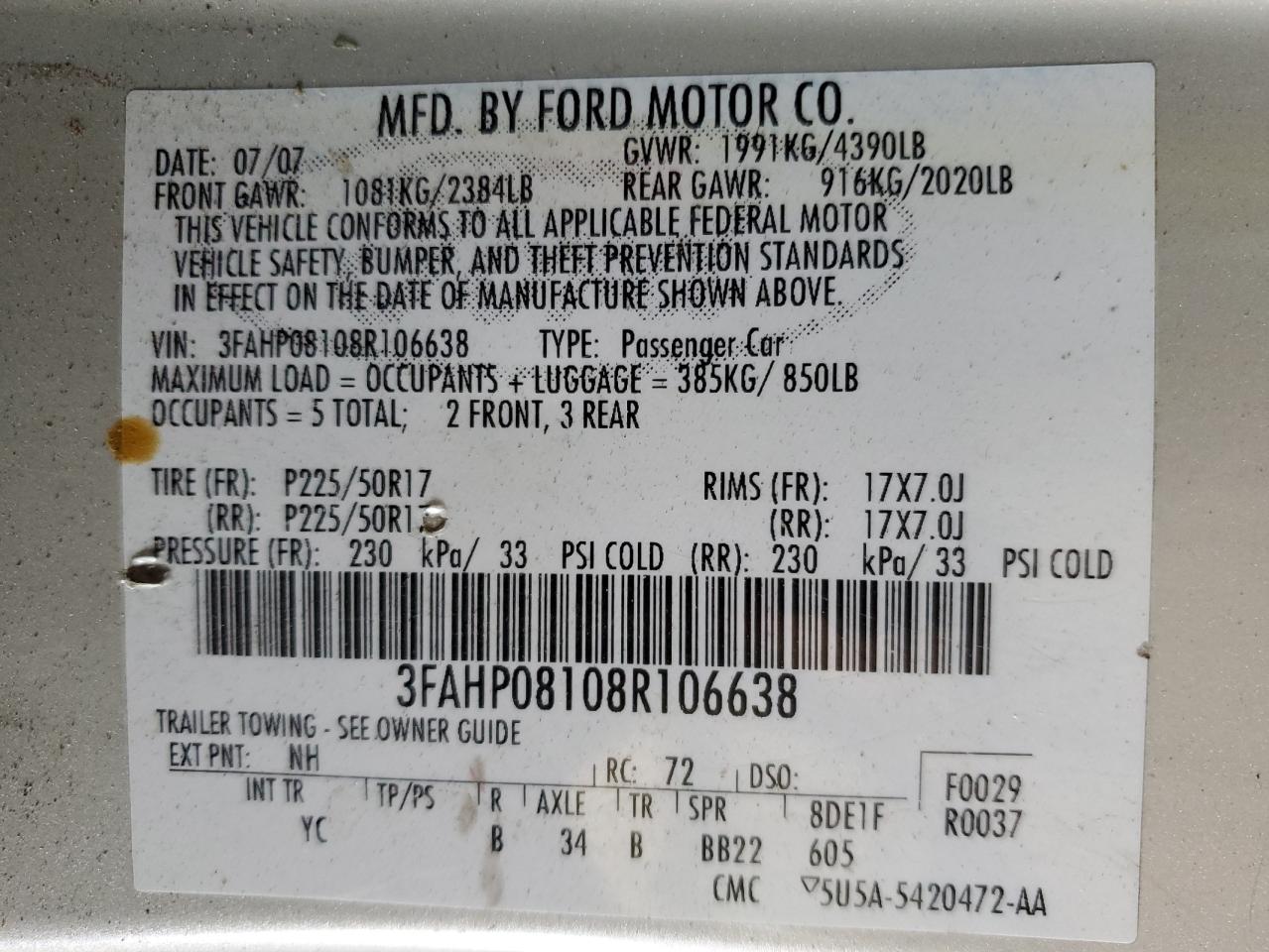 2008 Ford Fusion - Image 14