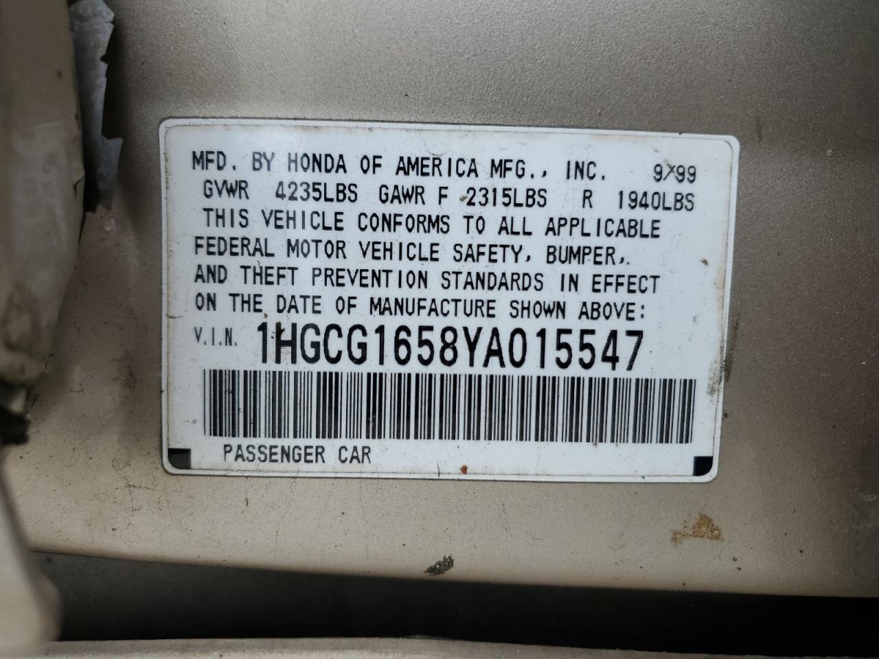 2000 Honda Accord - Image 14