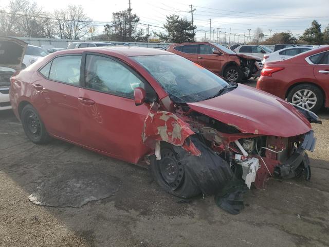Sedans TOYOTA COROLLA 2016 Czerwony