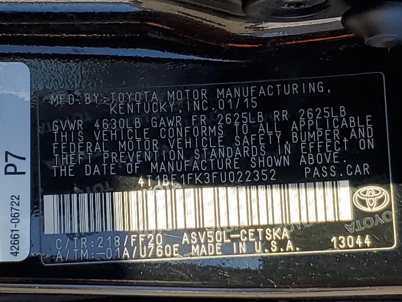 2015 Toyota Camry - Image 14