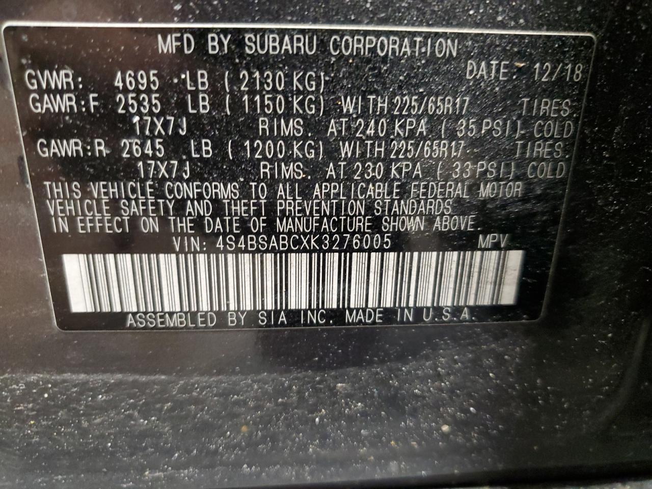 2019 Subaru Outback - Image 13