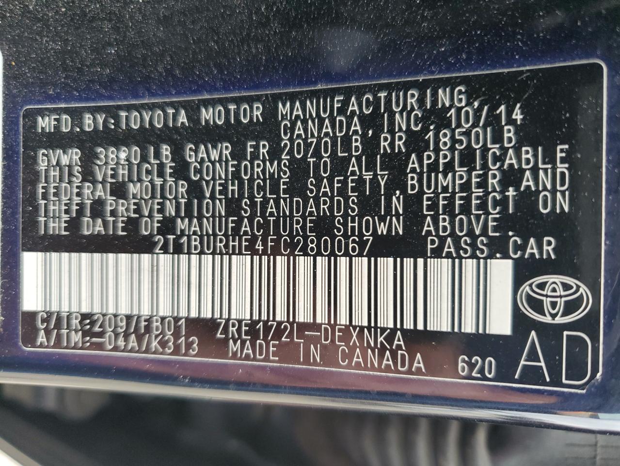 2015 Toyota Corolla - Image 12