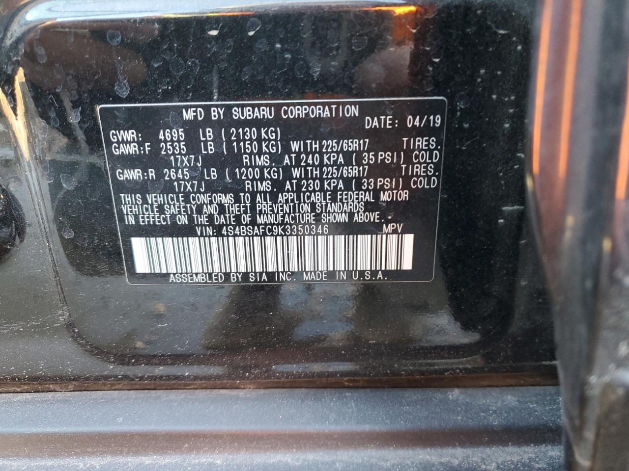 2019 Subaru Outback - Image 14