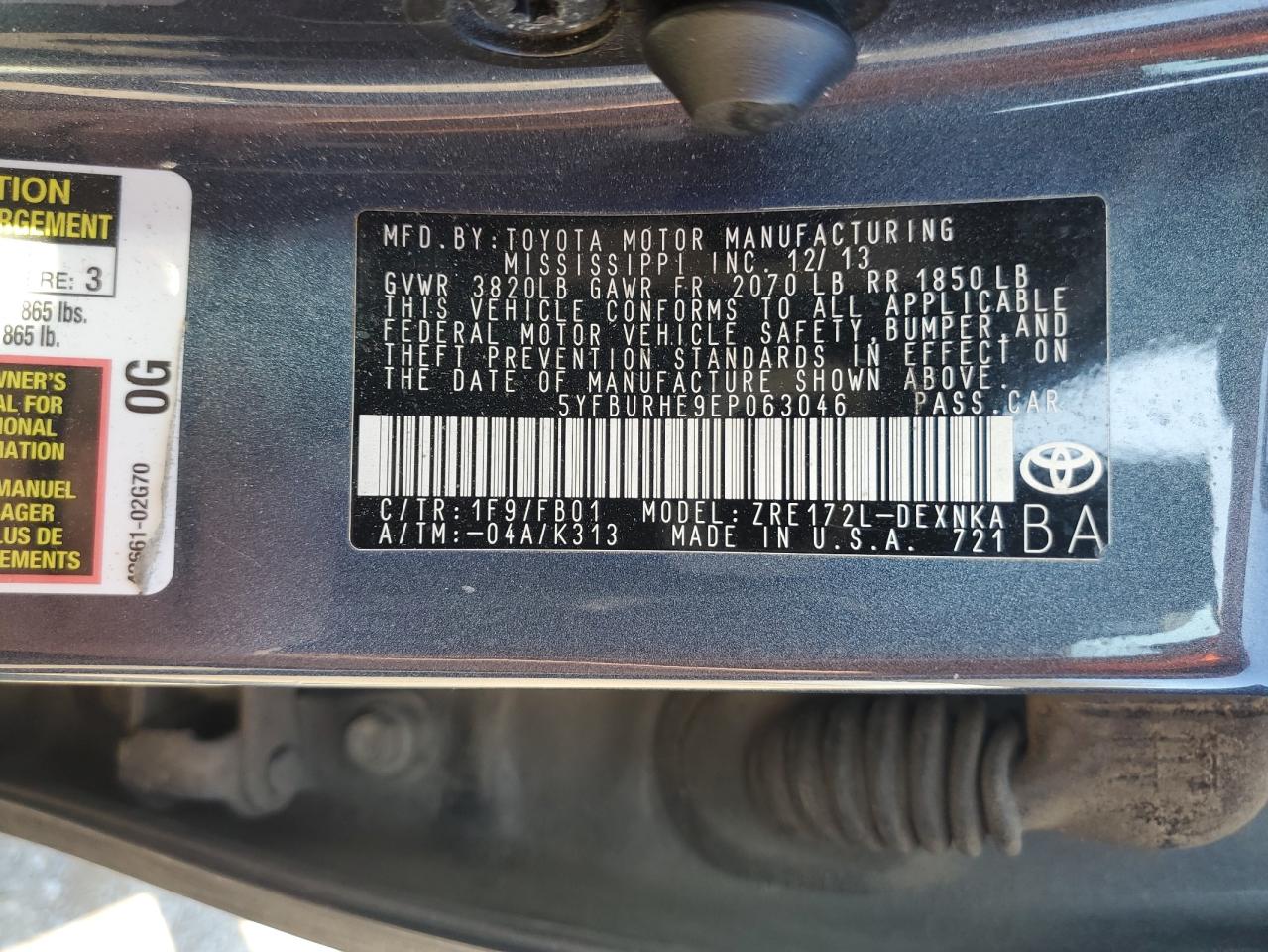 2014 Toyota Corolla - Image 13