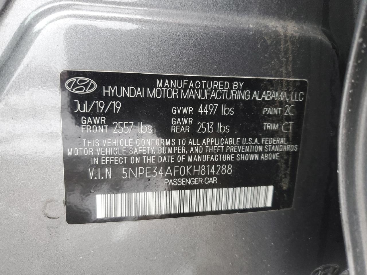 2019 Hyundai Sonata - Image 14