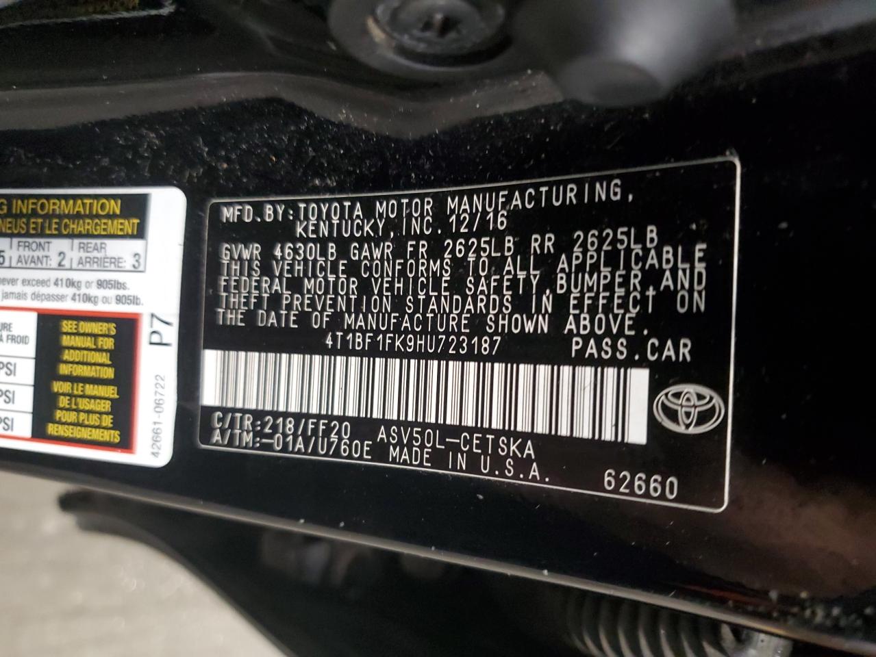 2017 Toyota Camry - Image 13