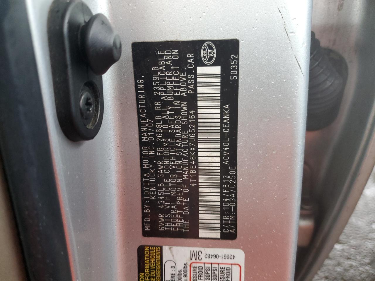 2007 Toyota Camry - Image 12