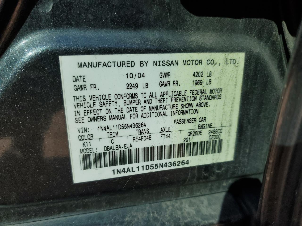 2005 Nissan Altima - Image 12