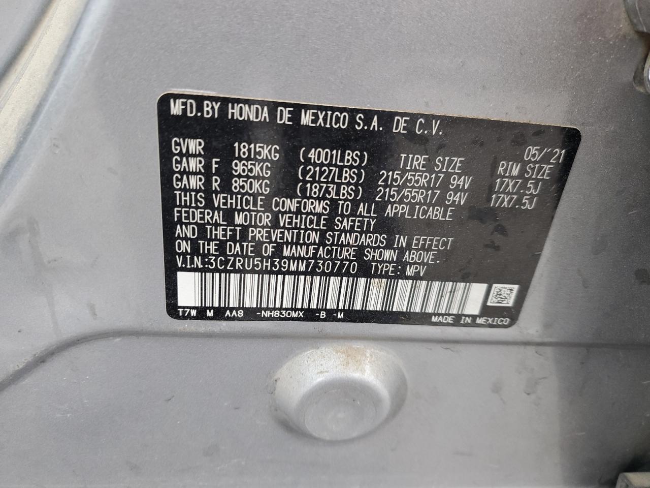 2021 Honda HR-V - Image 9