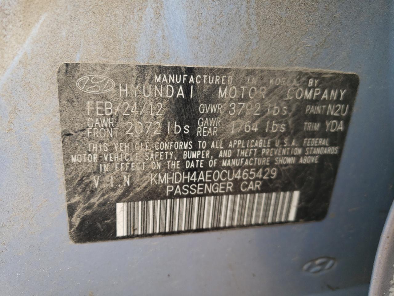 2012 Hyundai Elantra - Image 12