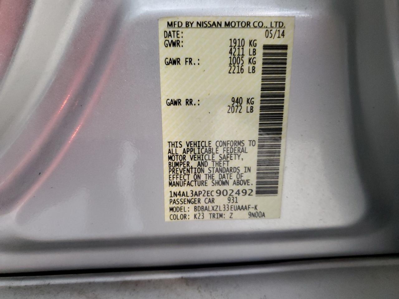 2014 Nissan Altima - Image 12