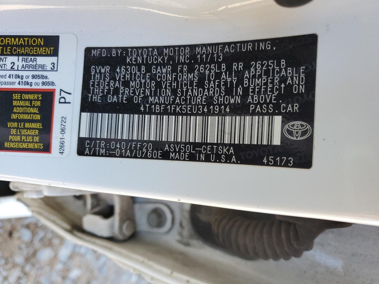 2014 Toyota Camry - Image 12