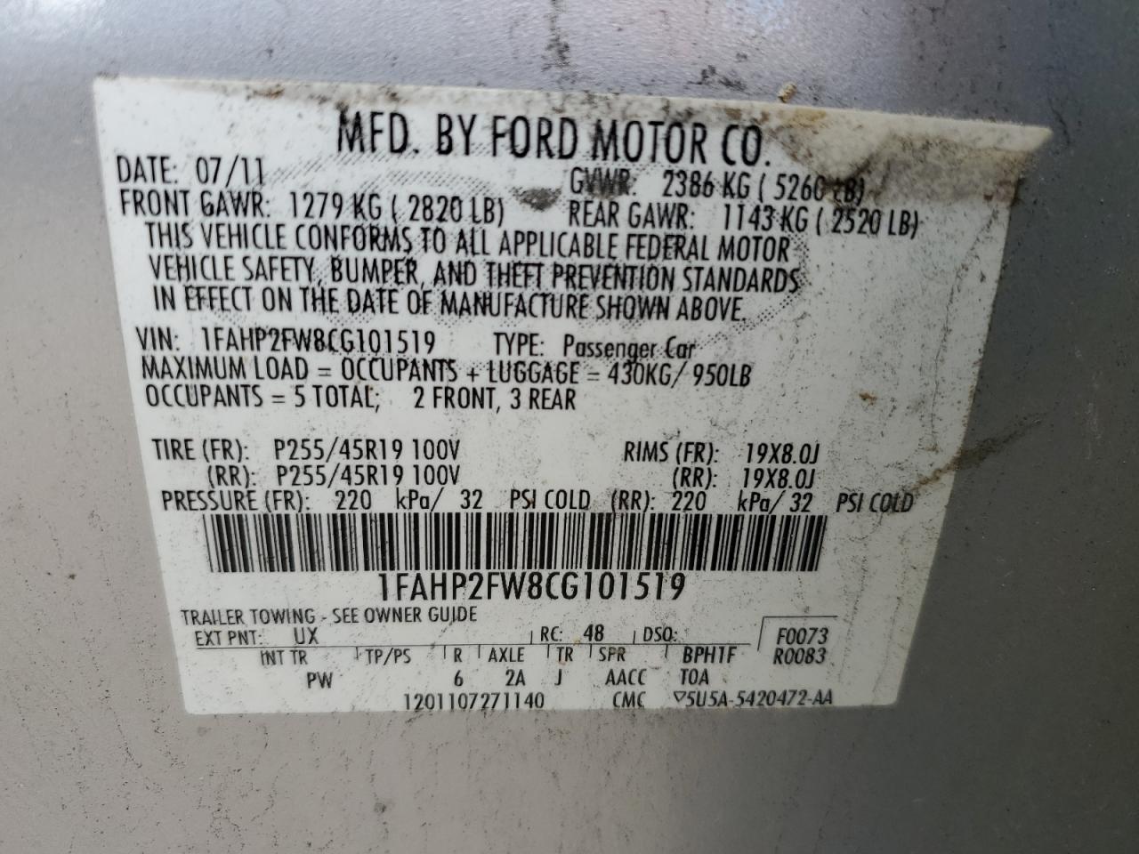2012 Ford Taurus - Image 13
