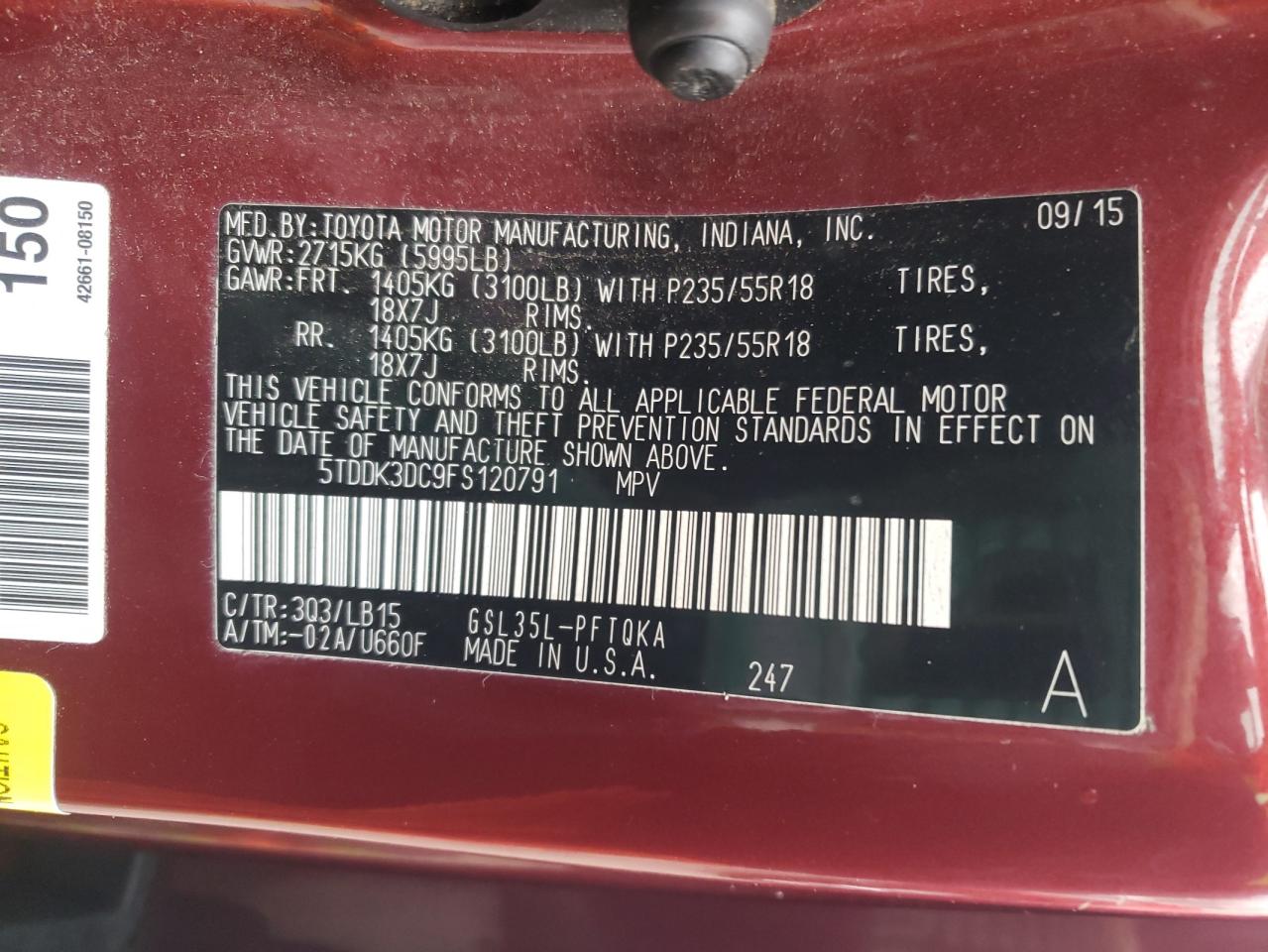 2015 Toyota Sienna - Image 14