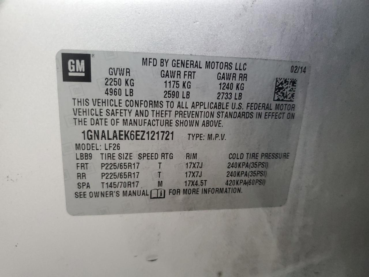 2014 Chevrolet Equinox - Image 14