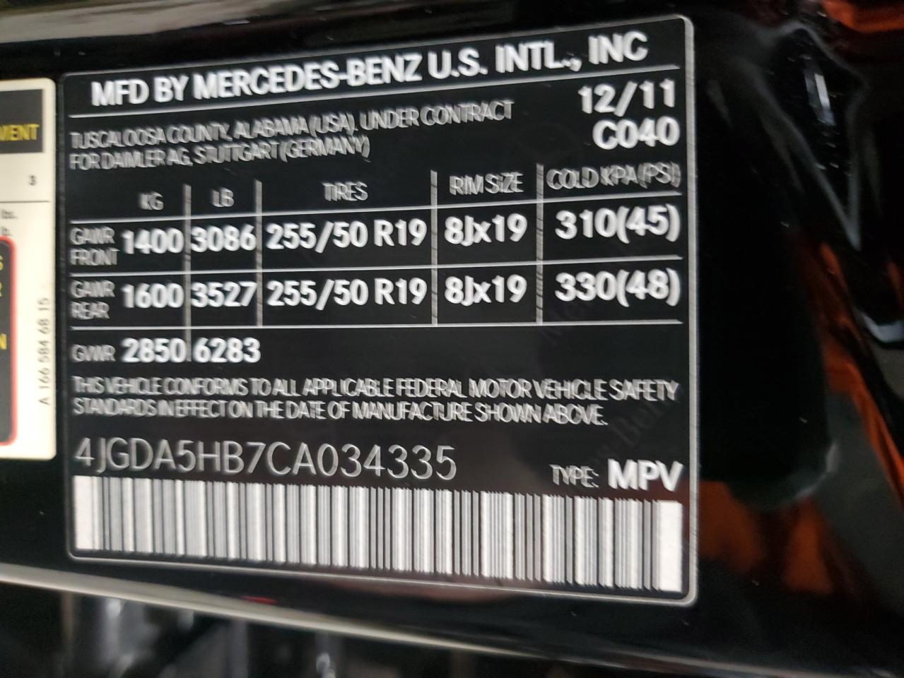 2012 Mercedes-Benz M-klasse - Image 13