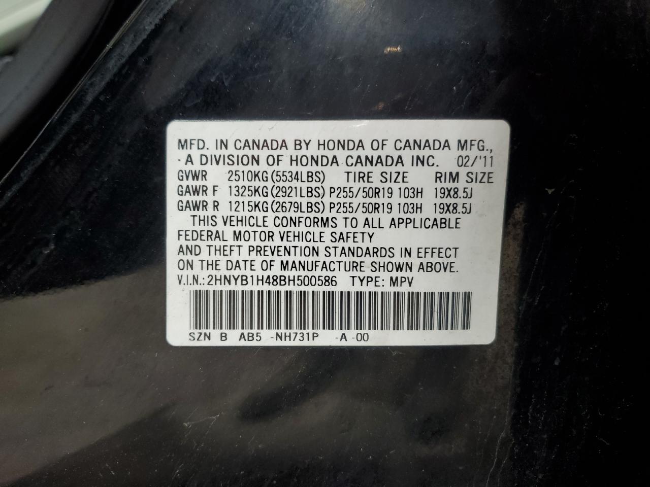 2011 Acura ZDX - Image 13