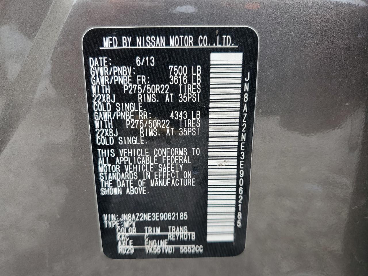 2014 Infiniti QX80 - Image 13
