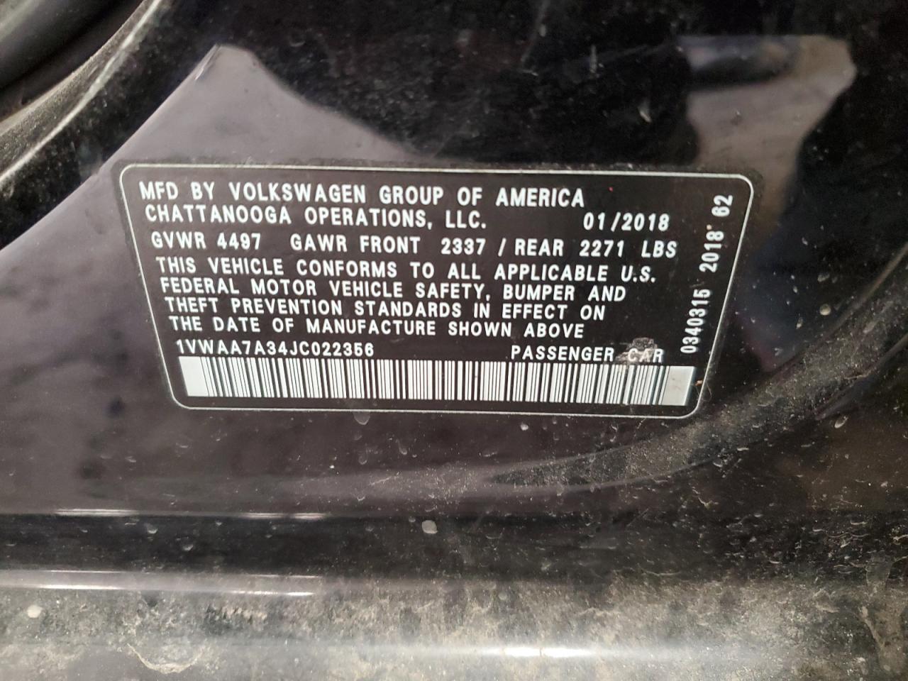2018 Volkswagen Passat - Image 12