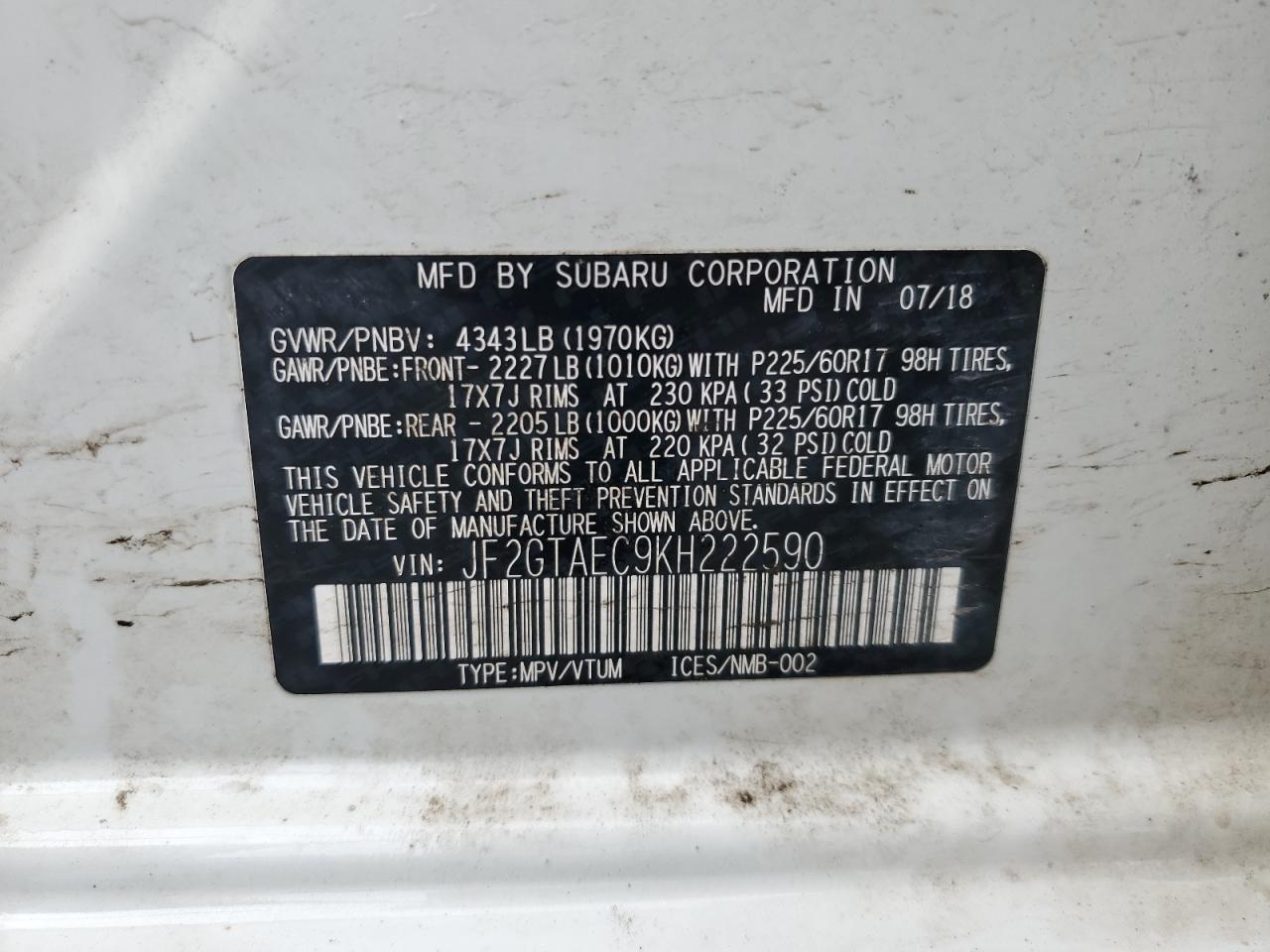 2019 Subaru XV - Image 13