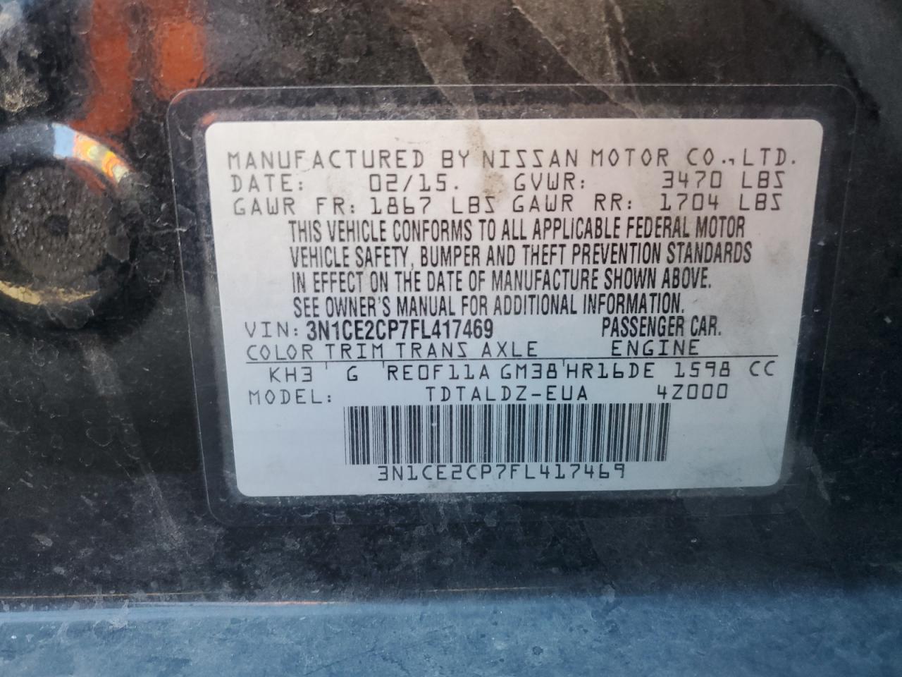 2015 Nissan Versa - Image 13