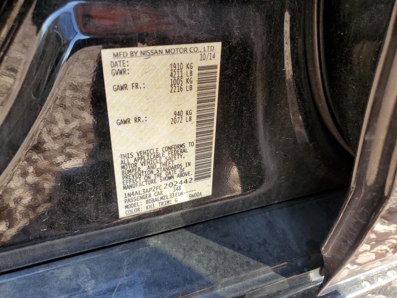 2015 Nissan Altima - Image 13