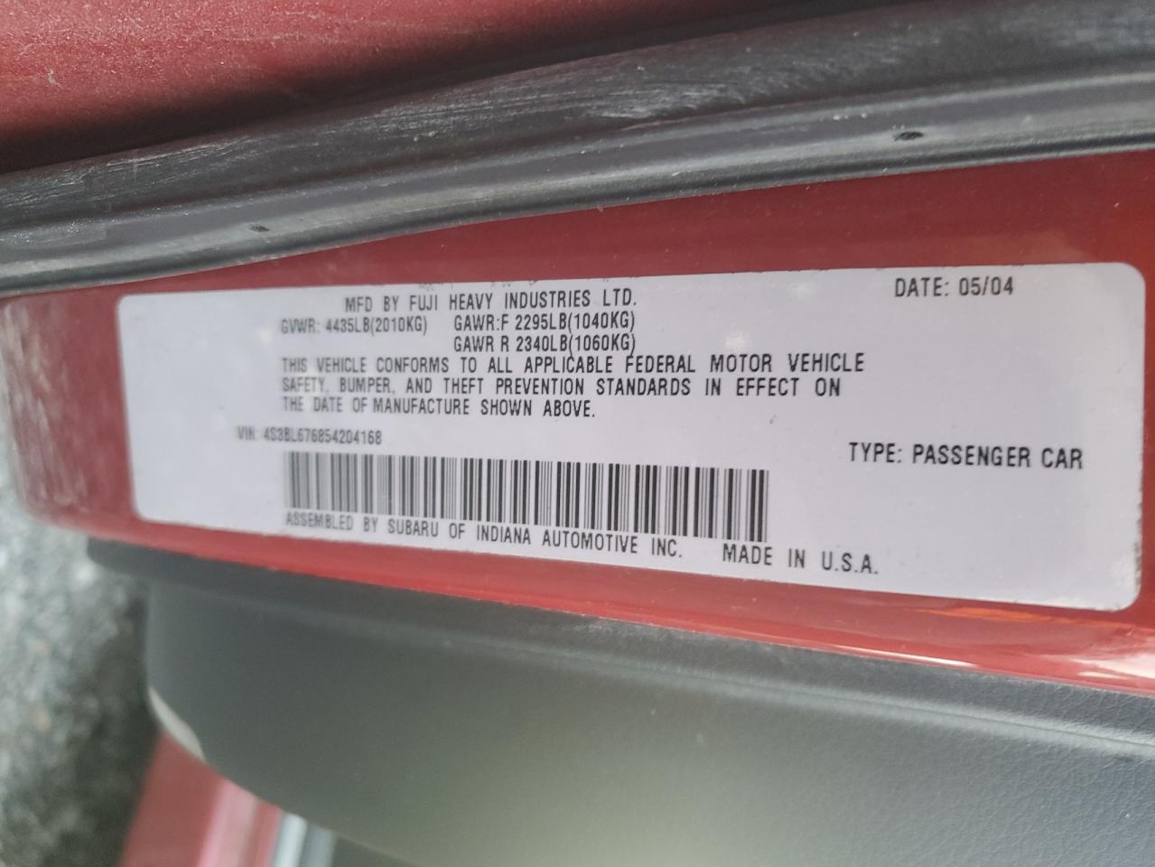 2005 Subaru Legacy - Image 12