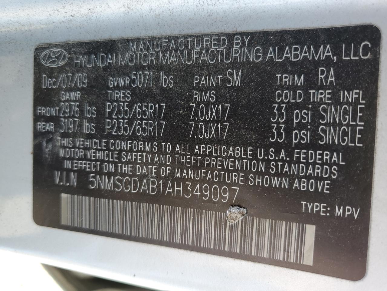 2010 Hyundai Santa Fe - Image 15