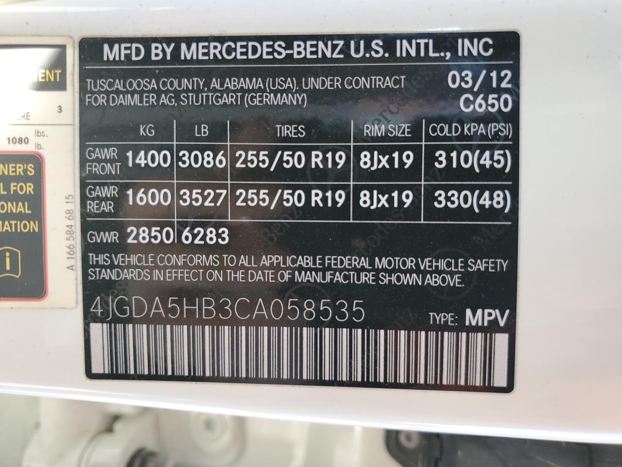 2012 Mercedes-Benz M-klasse - Image 12