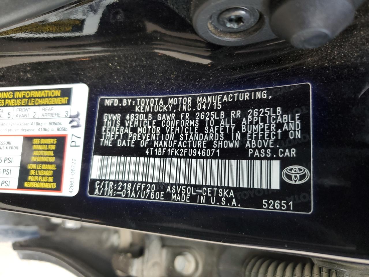 2015 Toyota Camry - Image 15
