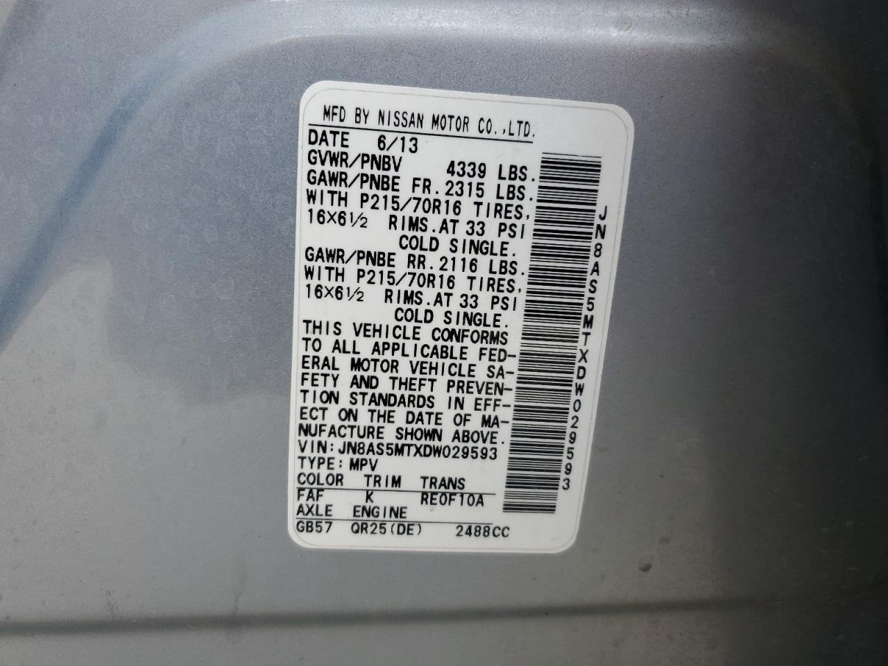 2013 Nissan Rogue - Image 13