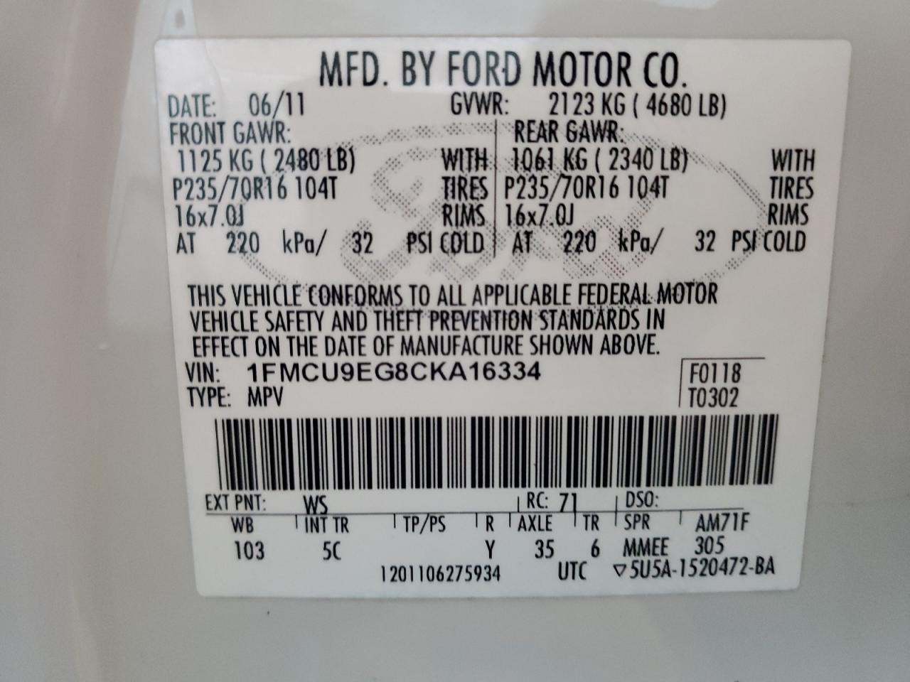 2012 Ford Escape - Image 13