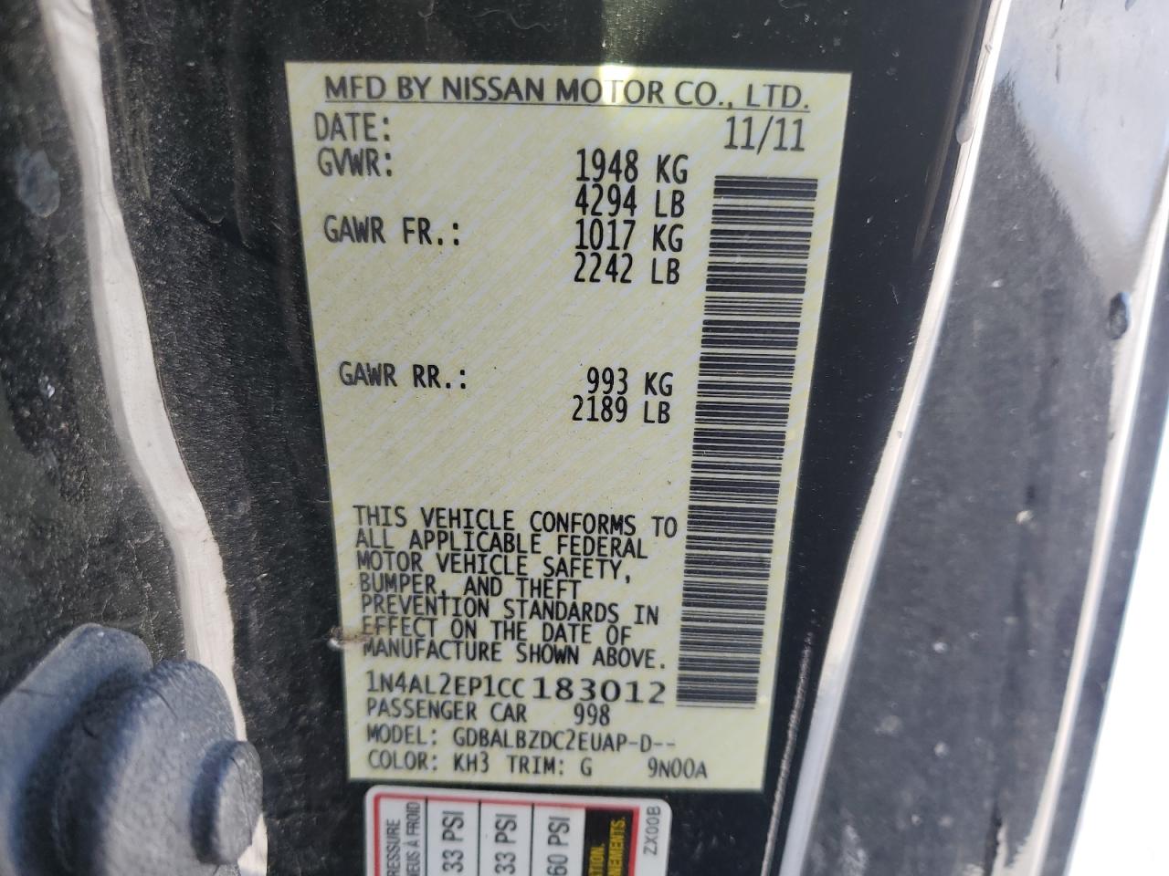 2012 Nissan Altima - Image 14