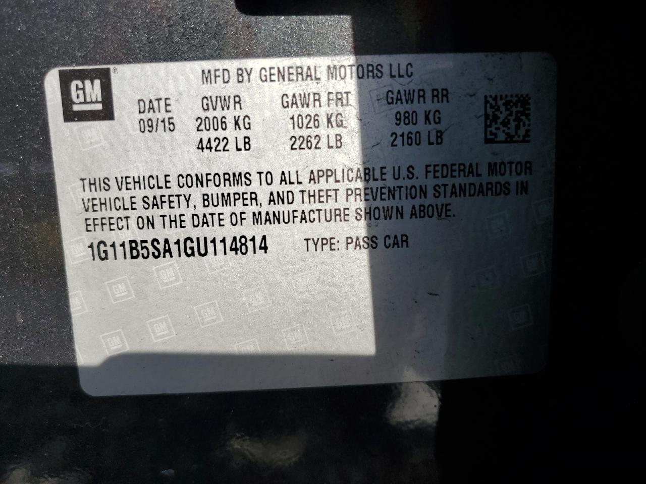 2016 Chevrolet Malibu - Image 12