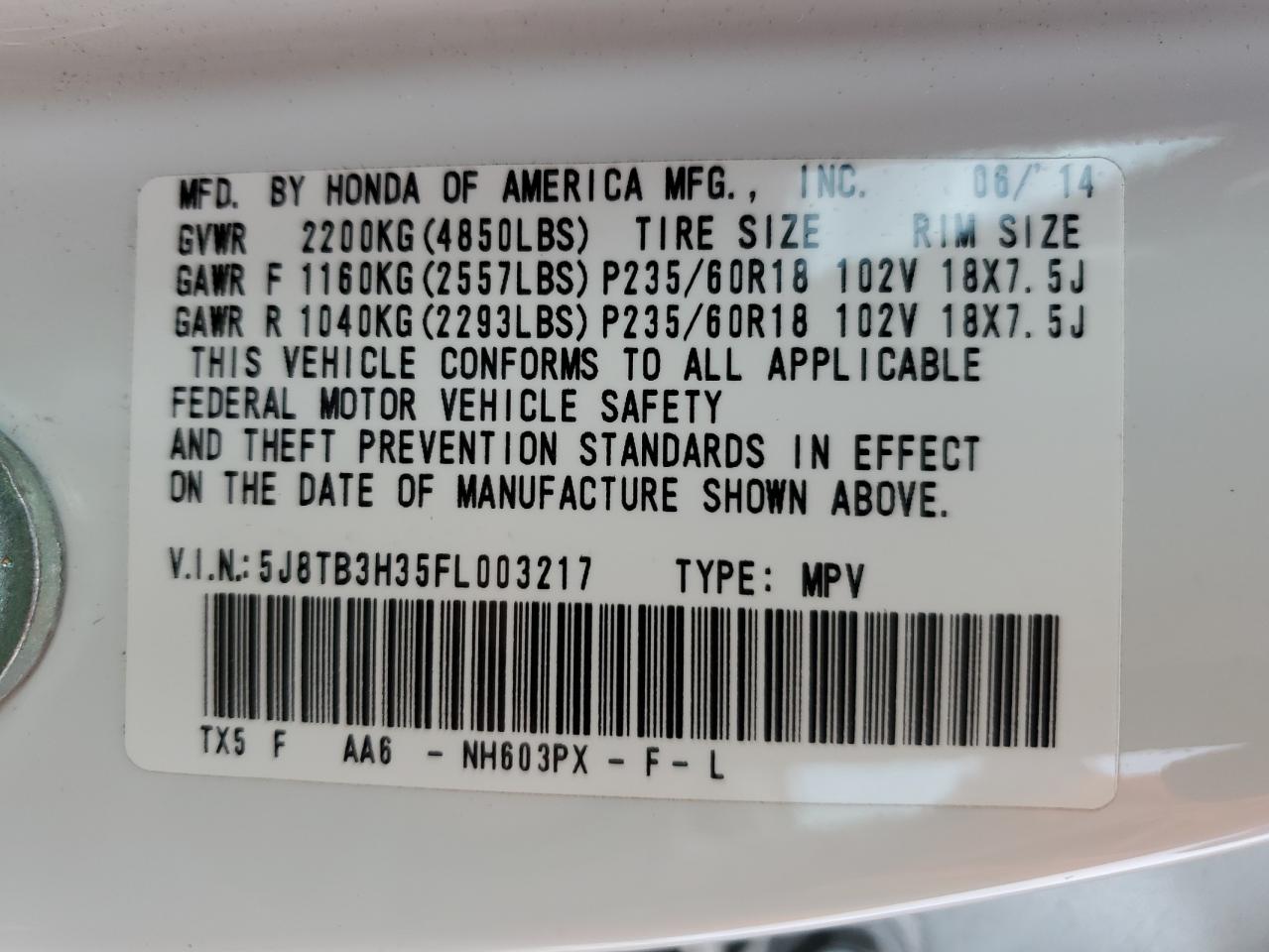 2015 Acura RDX - Image 14