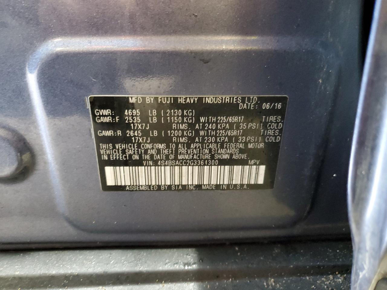 2016 Subaru Outback - Image 16