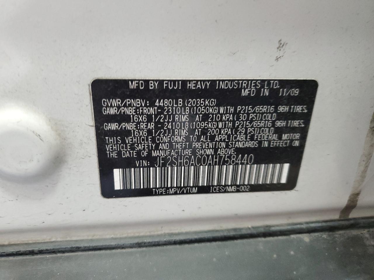 2010 Subaru Forester - Image 13