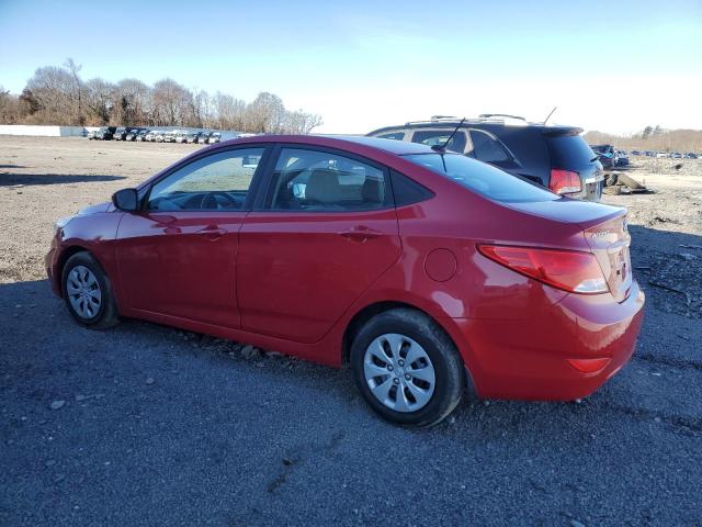  HYUNDAI ACCENT 2016 Red