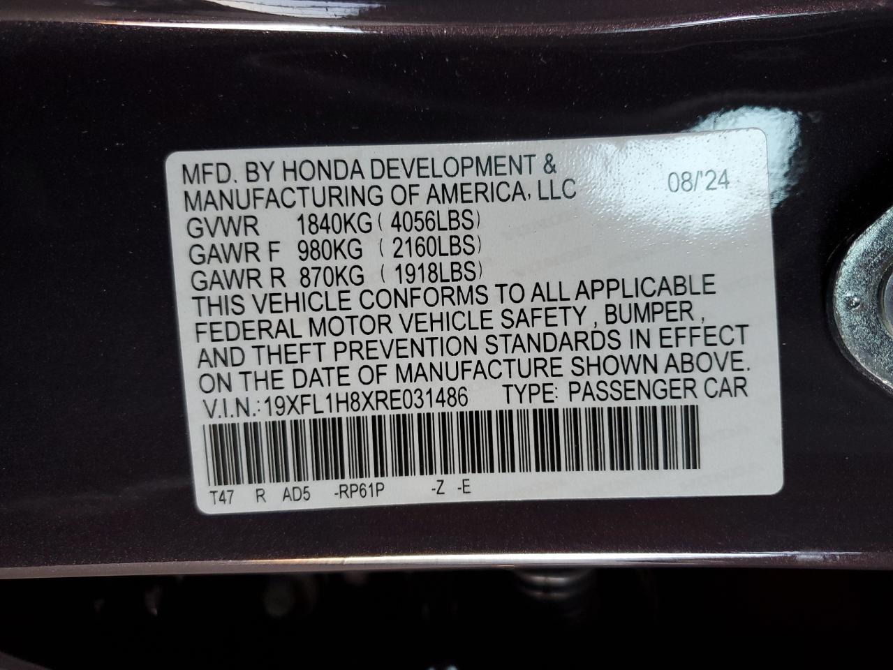 2024 Honda Civic - Image 14
