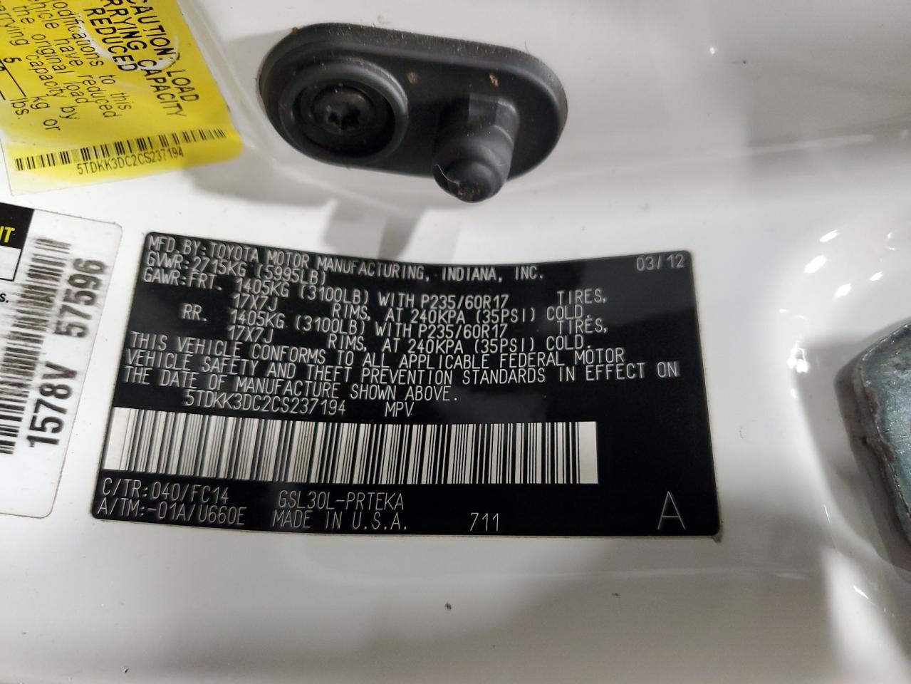 2012 Toyota Sienna - Image 13