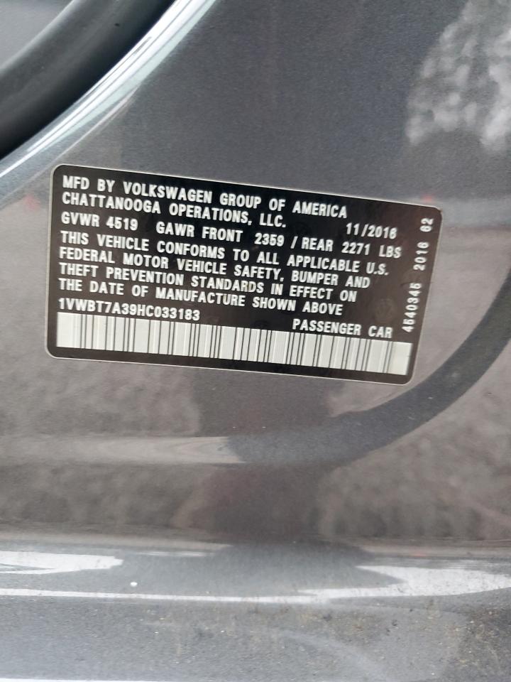 2017 Volkswagen Passat - Image 12
